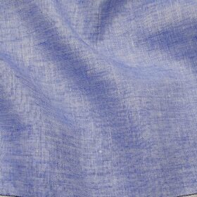 Raymond Men's Sky Blue 100% Pure Linen Self Unstitched Suiting Fabric (3 Meter)