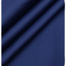Saville & Young Men's Stretchable 98% Giza Cotton Unstitched Chino's Trouser Fabric (Aegean Blue