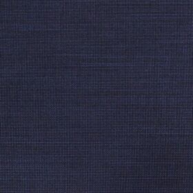 Raymond Royal Blue Polyester Viscose Structured Unstitched Suiting Fabric - 3.75 Meter