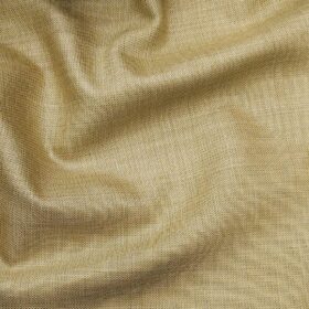 Raymond Sand Castle Beige Polyester Viscose Self Design Unstitched Suiting Fabric - 3.75 Meter