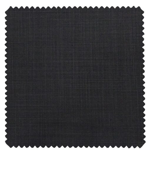 Raymond Dark Blueish Grey Polyester Viscose Self Design Unstitched Suiting Fabric - 3.75 Meter