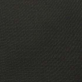 Raymond Blackish Green Polyester Viscose Self Design Unstitched Suiting Fabric - 3.75 Meter