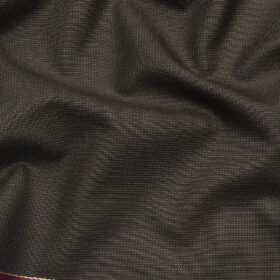 Raymond Coffee Brown Polyester Viscose Structured Unstitched Suiting Fabric- 3.75 Meter