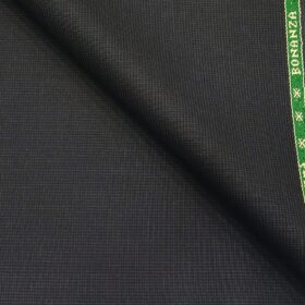Raymond Dark Grey Polyester Viscose Self Structured Unstitched Suiting Fabric - 3.75 Meter