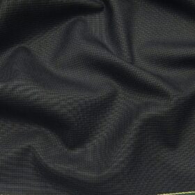 Raymond Dark Sea Green Polyester Viscose Self Structured Unstitched Suiting Fabric - 3.75 Meter