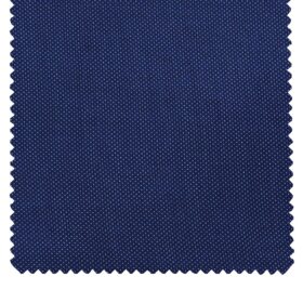 Raymond Bright Royal Blue Polyester Viscose Dotted Strcuture Unstitched Suiting Fabric - 3.75 Meter