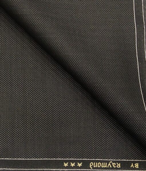 Raymond Light Brown Polyester Viscose Dotted Strcuture Unstitched Suiting Fabric - 3.75 Meter