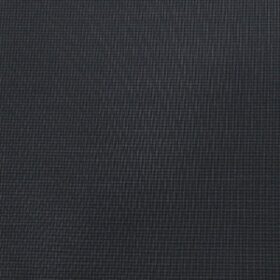 Raymond Dark Navy Blue Polyester Viscose Houndstooth Strcuture Unstitched Suiting Fabric - 3.75 Meter