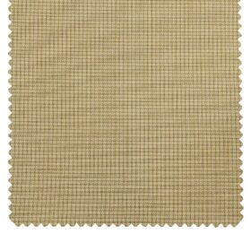 Raymond Beige Polyester Viscose Self Design Unstitched Suiting Fabric - 3.75 Meter