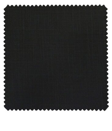 Raymond Black Polyester Viscose Self Design Unstitched Suiting Fabric - 3.75 Meter