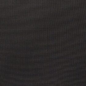 Raymond Dark Winish Brown Polyester Viscose Self Checks Unstitched Suiting Fabric - 3.75 Meter
