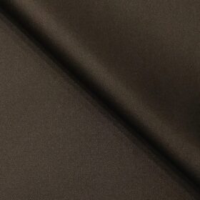 Don & Julio Men's Carob Brown Terry Rayon Shiny Structured Unstitched Suiting Fabric - 3.75 Meter