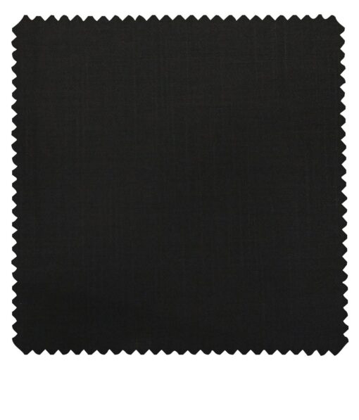Don & Julio Men's Black Terry Rayon Self Design Unstitched Satin Weave Suiting Fabric  - 3.75 Meter