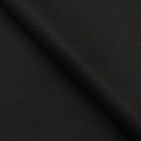 Don & Julio Men's Black Terry Rayon Structured Unstitched Suiting Fabric - 3.75 Meter