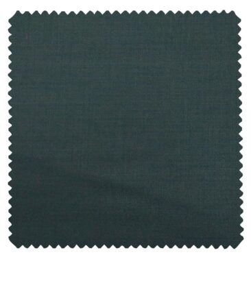 Don & Julio Men's Ocean Green Terry Rayon Solid Satin Weave Unstitched Suiting Fabric - 3.75 Meter