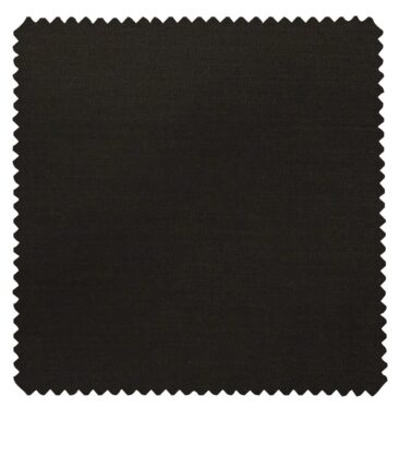 Don & Julio Men's Dark Brown Terry Rayon Solid Satin Weave Unstitched Suiting Fabric - 3.75 Meter