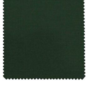 Italian Channel Men's Pine Green Terry Rayon Solid Unstitched Suiting Fabric - 3.75 Meter