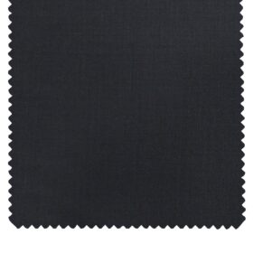 J.Hampstead Italy Men's by Siyaram's Dark Blue 20% Merino Wool Super 100's Solid Unstitched Suiting Fabric - 3.75 Meter
