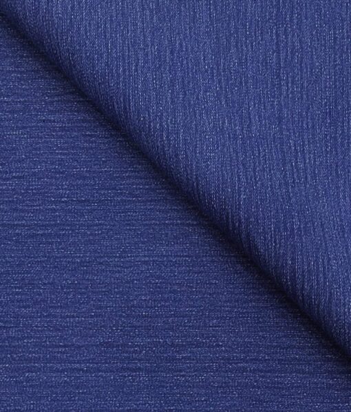 Arvind Men's Cotton Denim Unstitched Stretchable Jeans Fabric (Aqua Blue