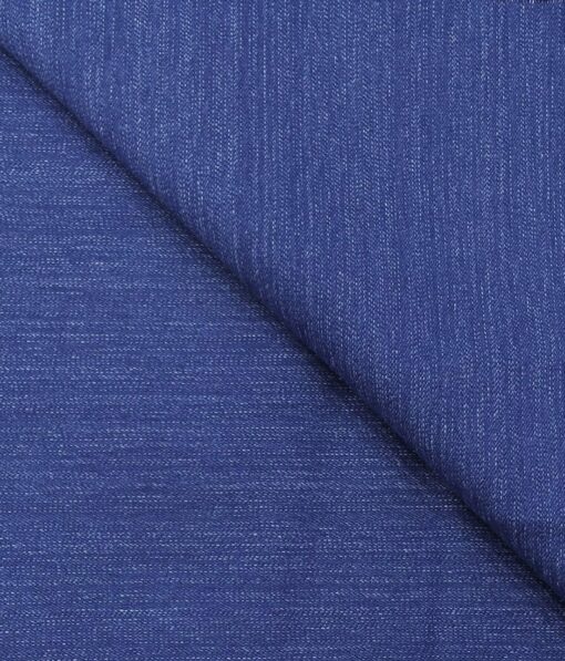 Arvind Men's Cotton Denim Unstitched Stretchable Jeans Fabric (Blue