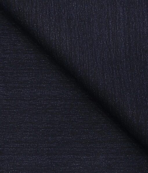 Arvind Men's Cotton Denim Unstitched Stretchable Jeans Fabric (Navy Blue