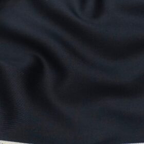 Arvind Men's 100% Premium Cotton Solids Stretchable Shirt Fabric ( Dark Navy Blue