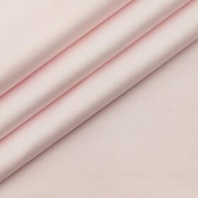 Arvind Men's 100% Premium Cotton Solids Stretchable Shirt Fabric ( Light Pink