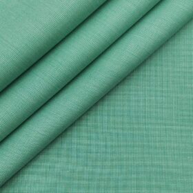 J.Hampstead Italy Men's 100% Giza Cotton Fil-a-Fil Unstitched Shirt Fabric (Fern Green