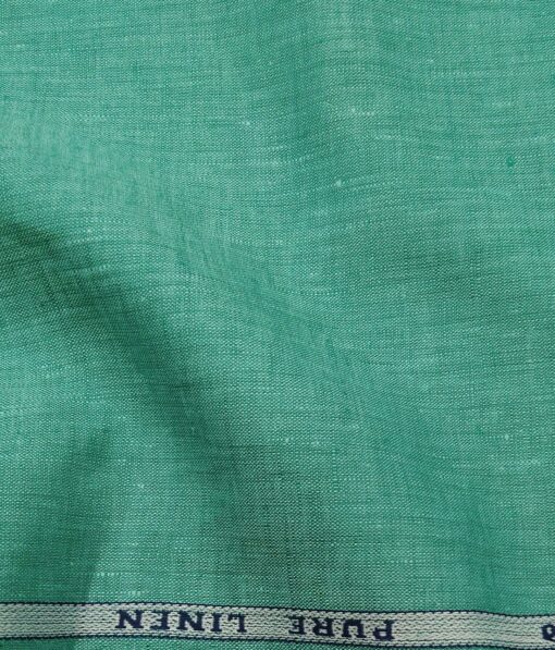 Raymond Men's 100% Pure Linen Self Design Unstitched Shirt Fabric (Fern ...