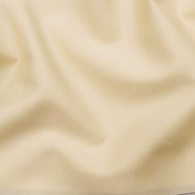 Raymond Men's 100% Giza Cotton Solid Unstitched Shirt Fabric (Egg Nog Beige)