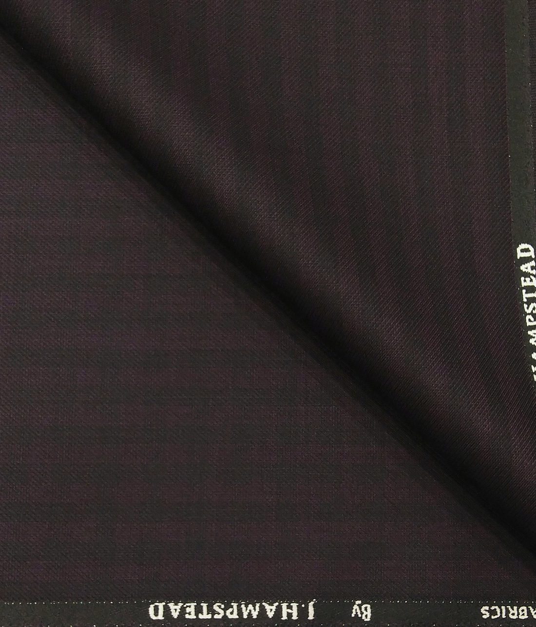 J.Hampstead by Siyaram's Men's Polyester Viscose Self Checks Unstitched Suiting Fabric (Dark Purple