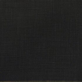 J.Hampstead by Siyaram's Men's Terry Rayon Self Structured Unstitched Suiting Fabric (Black