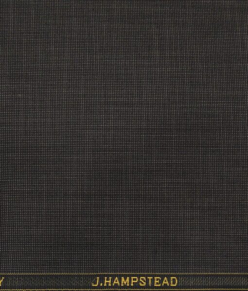 J.Hampstead by Siyaram's Men's Terry Rayon Structured Unstitched Suiting Fabric (Dark Grey
