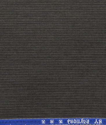 Raymond Men's Worsted Grey Pin Stripes Poly Viscose Trouser Fabric With Arving White Oxford Weave Cotton Shirt Fabric (Unstitched Combo)