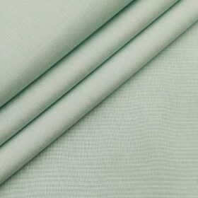 Raymond Men's 100% Premium Cotton Fil-a-Fil Unstitched Shirt Fabric (Mint Green
