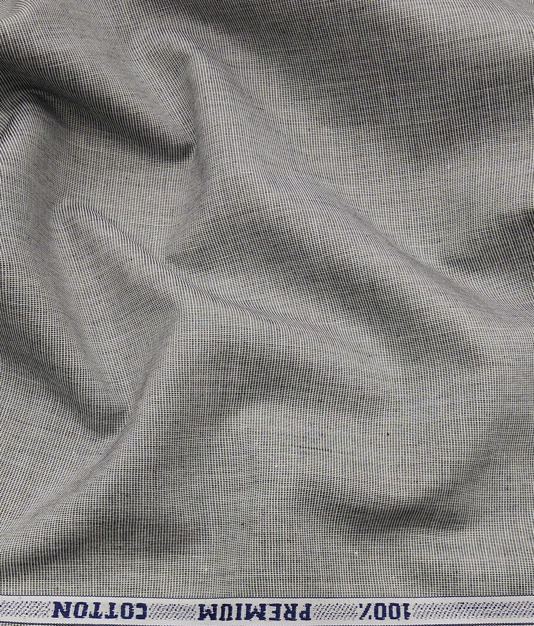 Raymond Men's 100% Premium Cotton Fil-a-Fil Unstitched Shirt Fabric ...