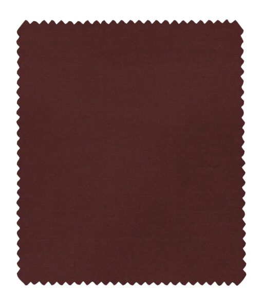 Marcellino Men's Terry Rayon Solids Satin Unstitched Suiting Fabric (Maroon Red)