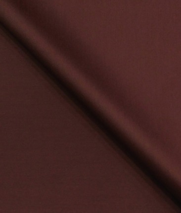 Marcellino Men's Terry Rayon Solids Satin Unstitched Suiting Fabric (Maroon Red)