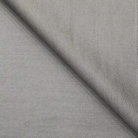 Marcellino Men's Terry Rayon Very Shiny Structured Party Wear Unstitched Suiting Fabric (Light Silver Grey)