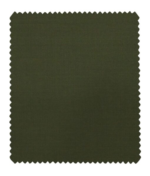 Marcellino Men's Terry Rayon Solids Unstitched Suiting Fabric (Moss Green)