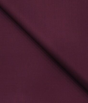 Marcellino Men's Terry Rayon Solids Unstitched Suiting Fabric (Plum Purple)