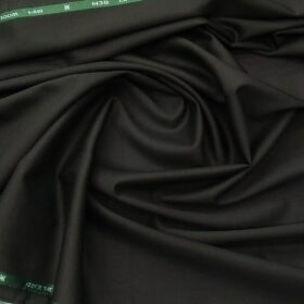 OCM Men's Self Checks 45% Merino Super 100's Wool Unstitched Suiting Fabric (Dark Green)