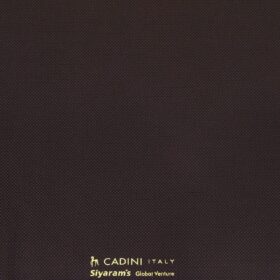 Cadini Men's Terry Rayon Unstitched Oxford Weave Suiting Fabric (Dark Wine)