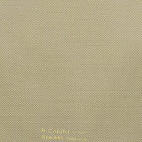 Cadini Men's Terry Rayon Unstitched Oxford Weave Suiting Fabric (Oat Beige)