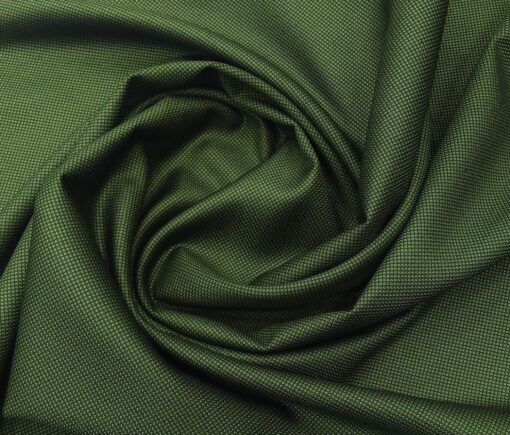 Don & Julio Terry Rayon Unstitched Structured Suiting Fabric (Bright Green)