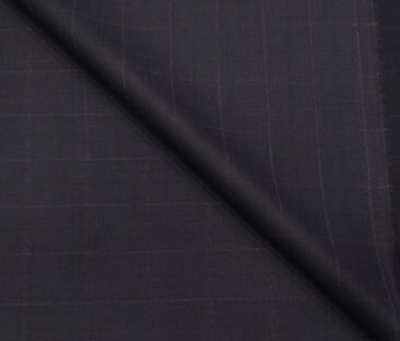 Don & Julio Terry Rayon Unstitched Checks Suiting Fabric (Dark Purple)