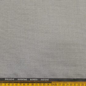 J.Hampstead Men's Terry Rayon Unstitched Self Checks Suiting Fabric (Grey)