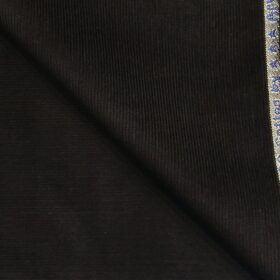 Arvind Men's Cotton Non-Stretchable Unstitched 1.50 Meter Corduroy Trouser Fabric (Dark Brown)