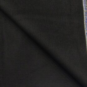 Arvind Men's Cotton Non-Stretchable Unstitched 1.50 Meter Corduroy Trouser Fabric (Dark Grey)