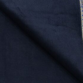 Arvind Men's Cotton Non-Stretchable Unstitched 1.50 Meter Corduroy Trouser Fabric (Dark Royal Blue)